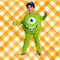 Toddler Deluxe Mike Wazowski Costume from Monsters University with Cap